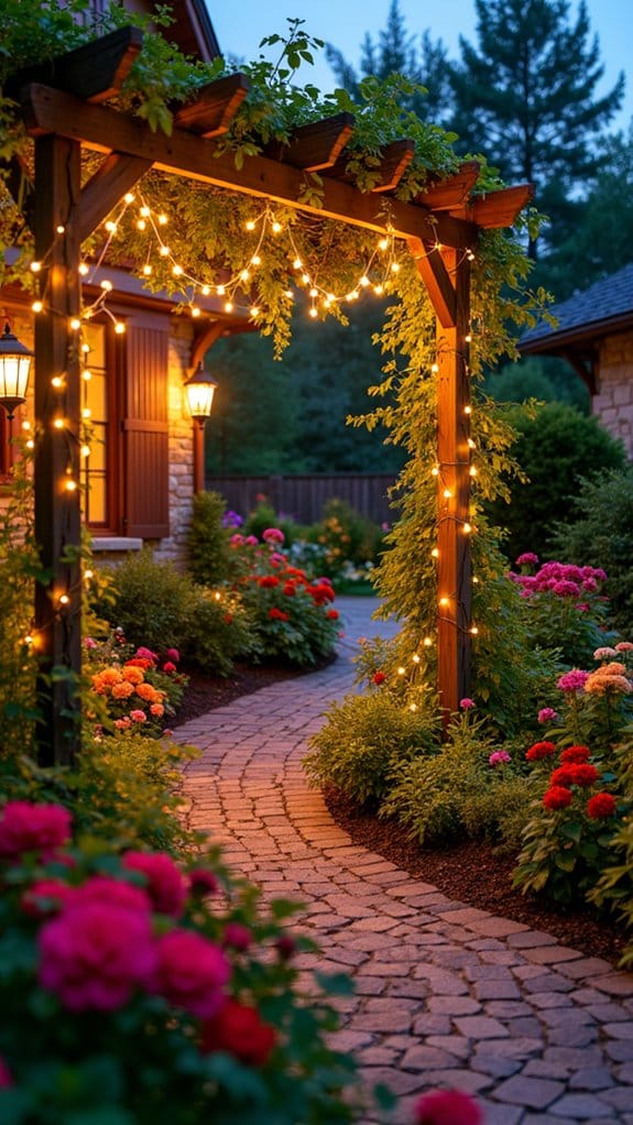 cozy outdoor lighting ambiance