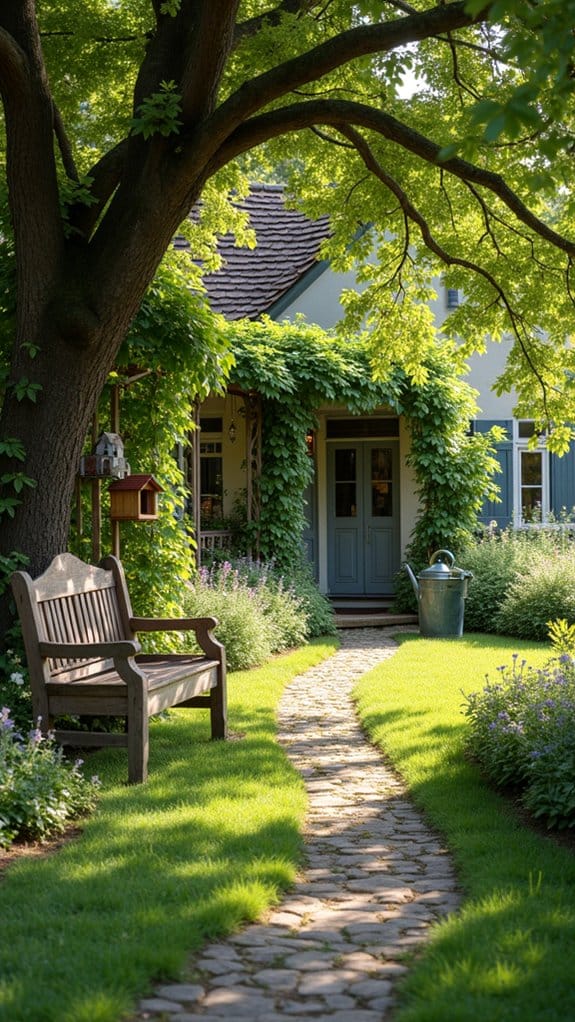 cozy rustic garden furniture