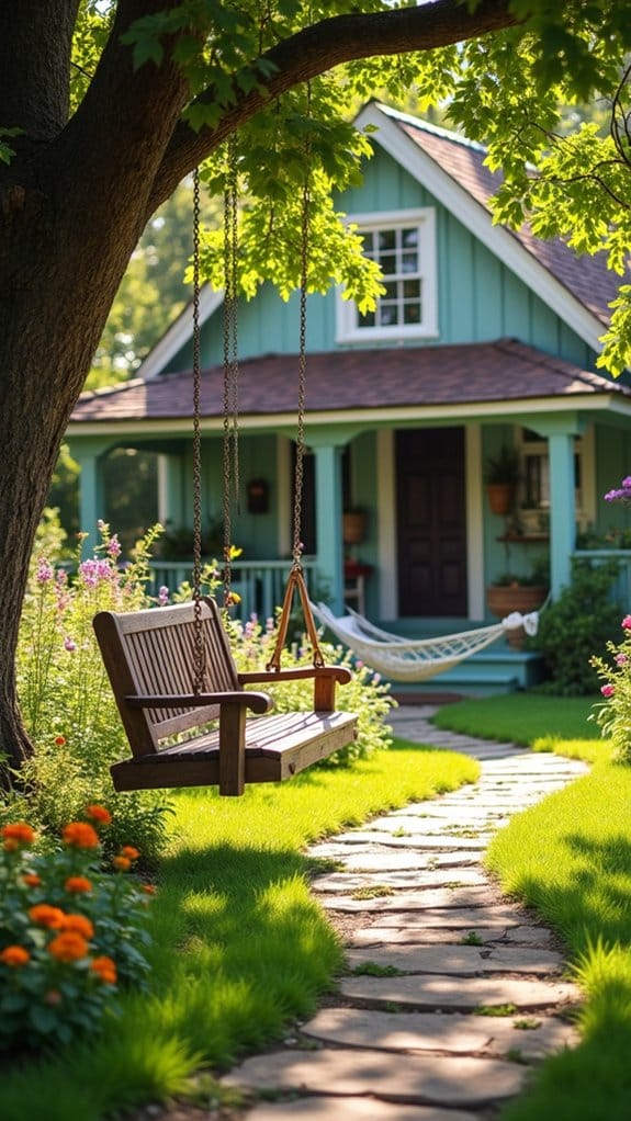 cozy swing and hammock