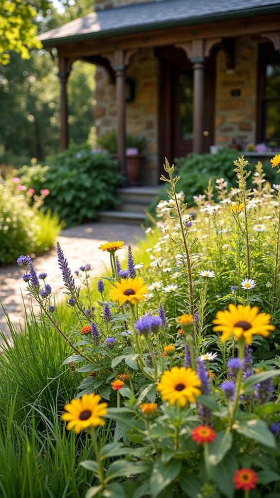 create vibrant wildflower patch