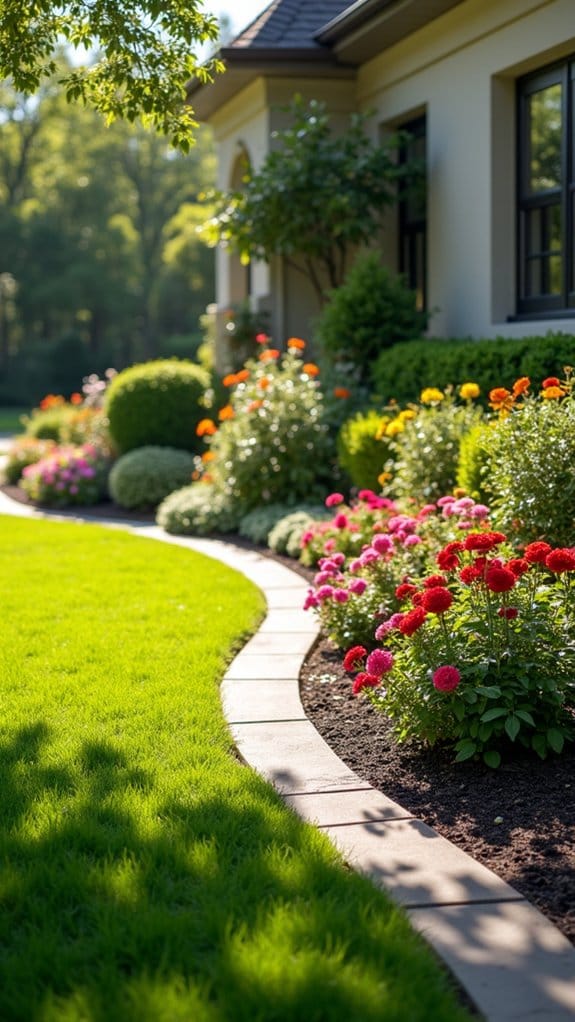 curbing enhances landscaping aesthetics