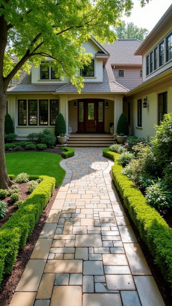 define zones with pavers