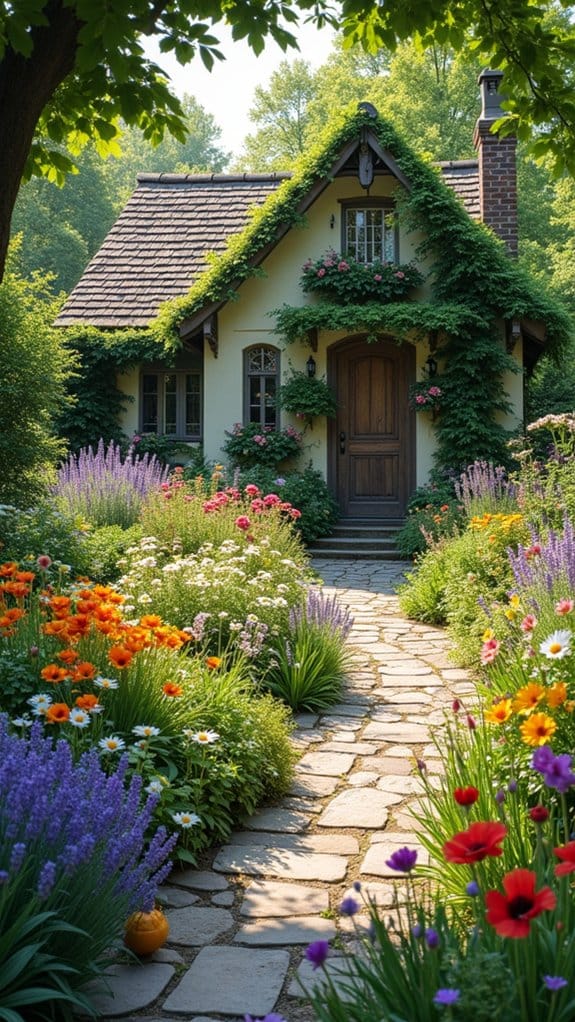 diverse perennials create beauty