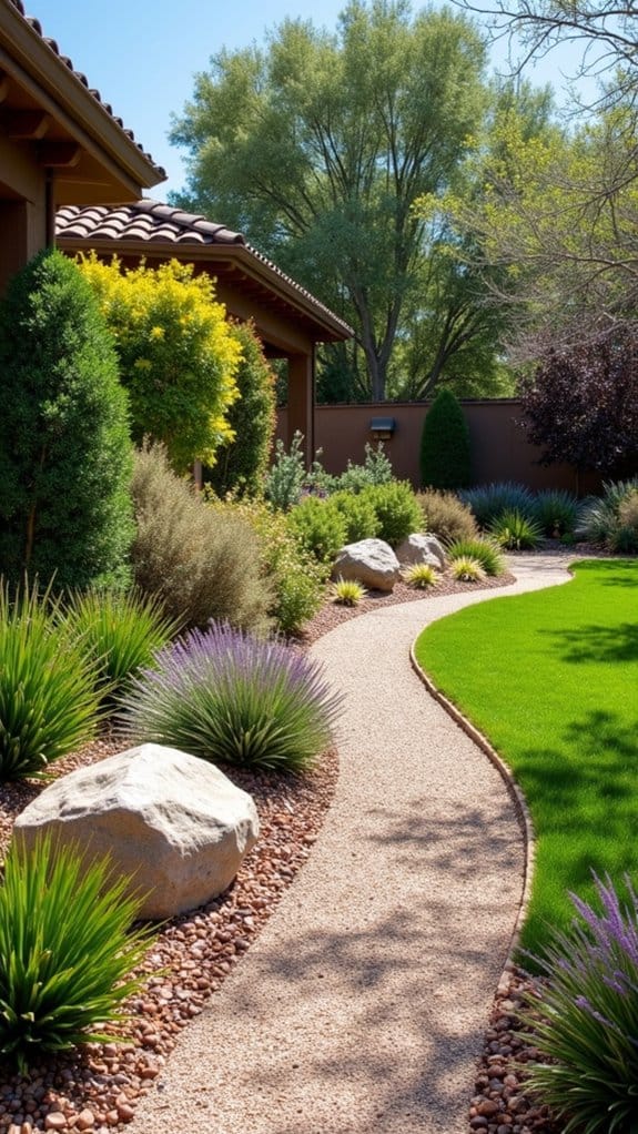 diverse xeriscape plant selection