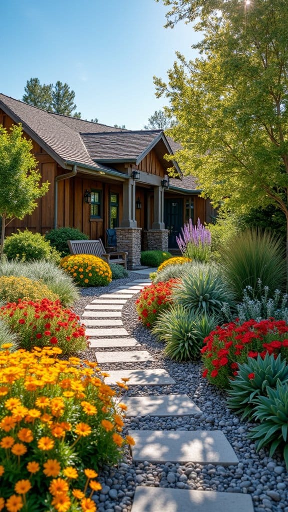 drought tolerant perennial flower beds