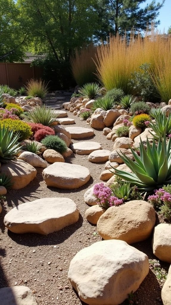 drought tolerant rock garden succulents