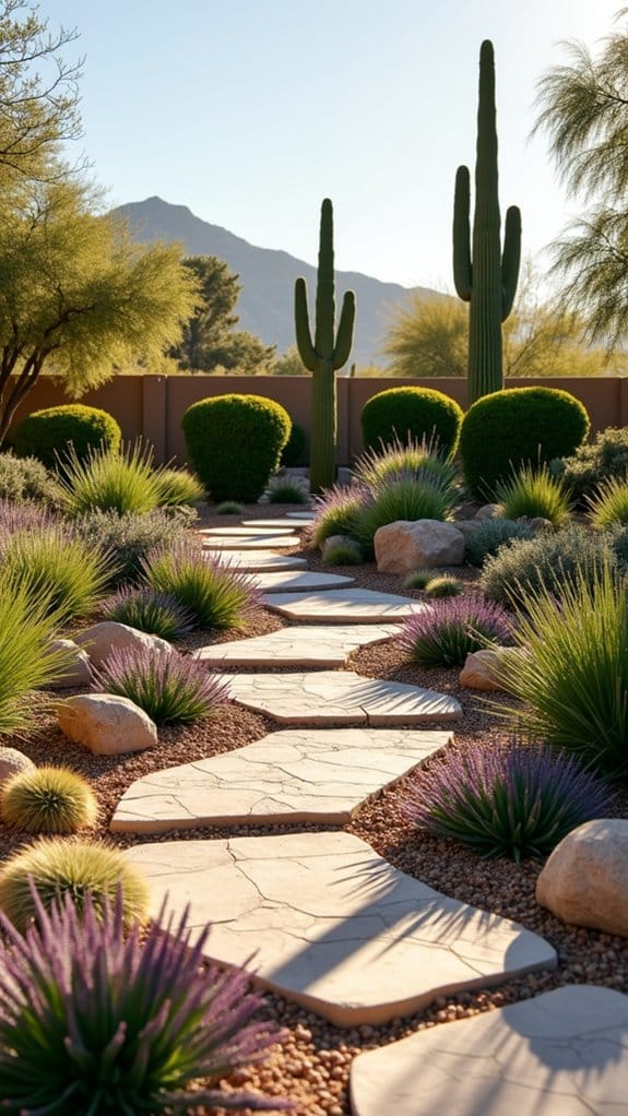 dry riverbed landscape design