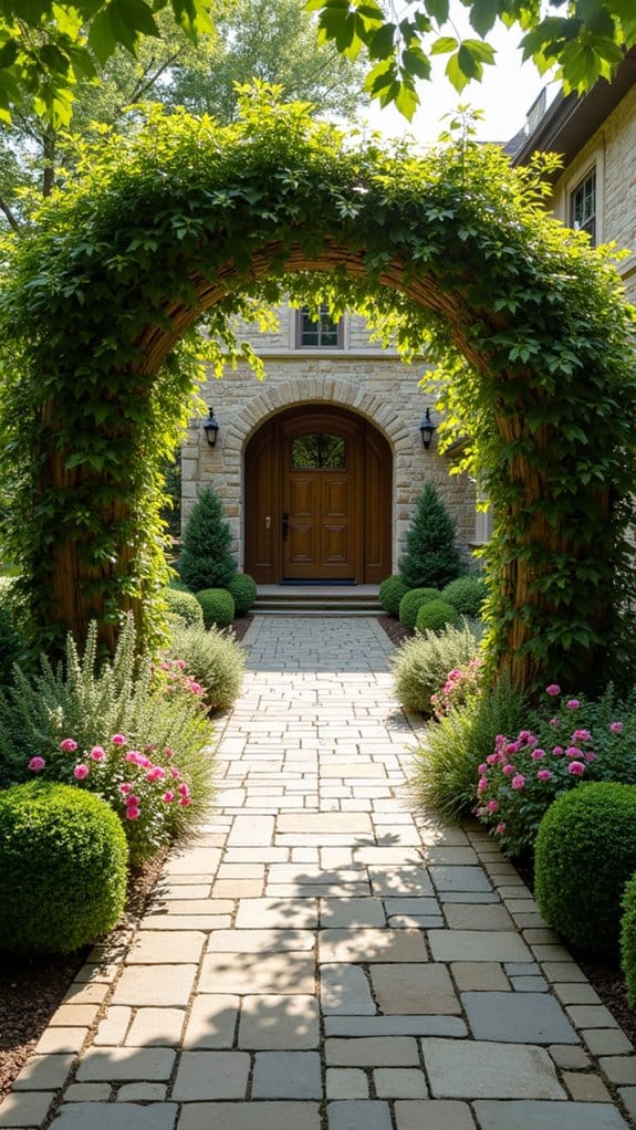 elegant arched walkway design