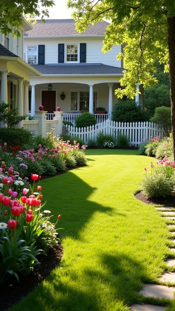 elegant fencing enhances aesthetics