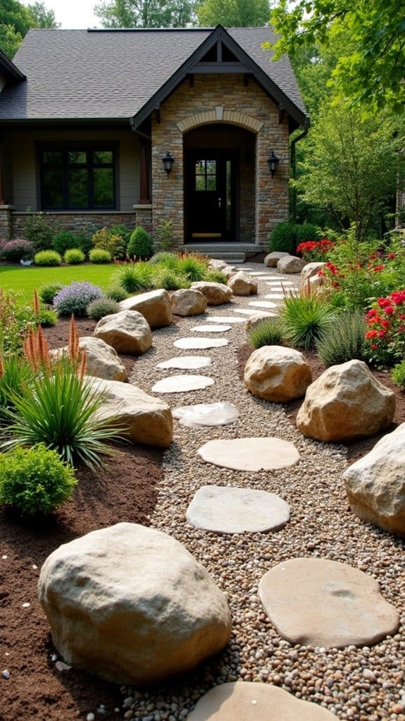 elegant low maintenance plant beds