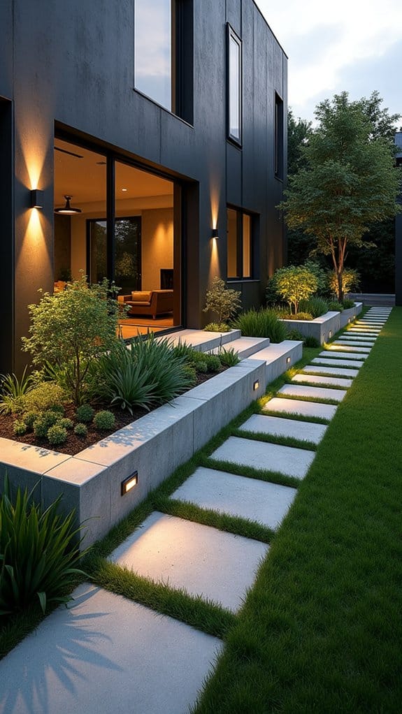 elegant outdoor lighting ambiance