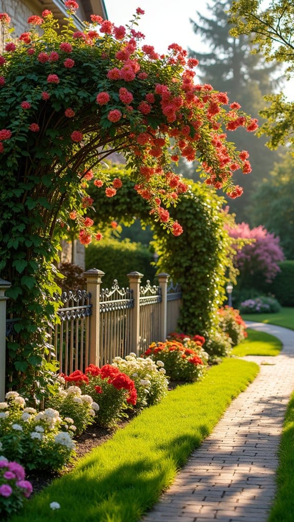elegant vertical garden accents