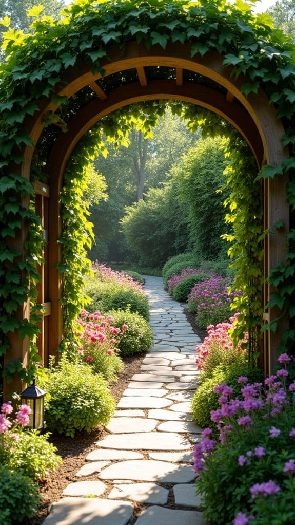 enchanting archway garden pathways
