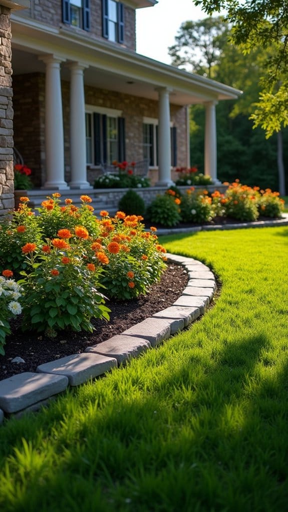 enchanting illuminated stone borders