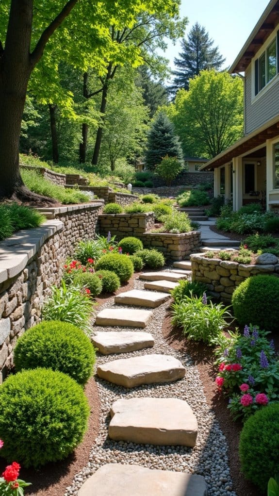 enhanced landscape with structure