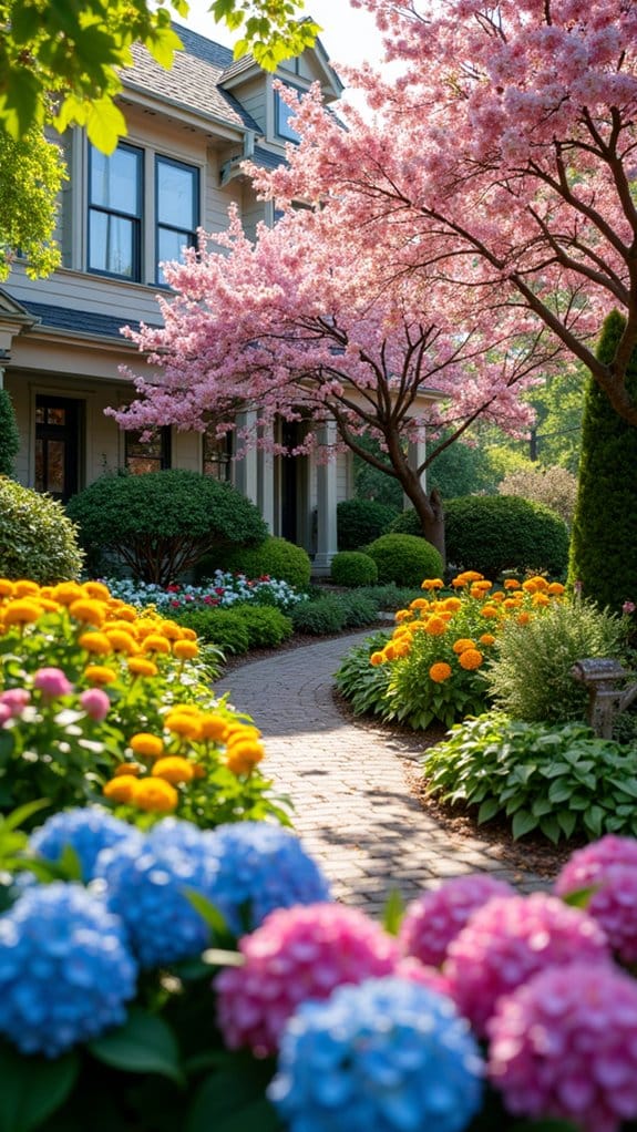flowering trees and shrubs