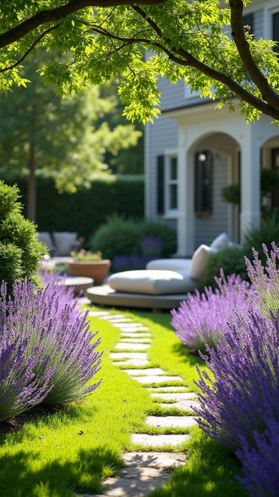 fragrant lavender border beauty