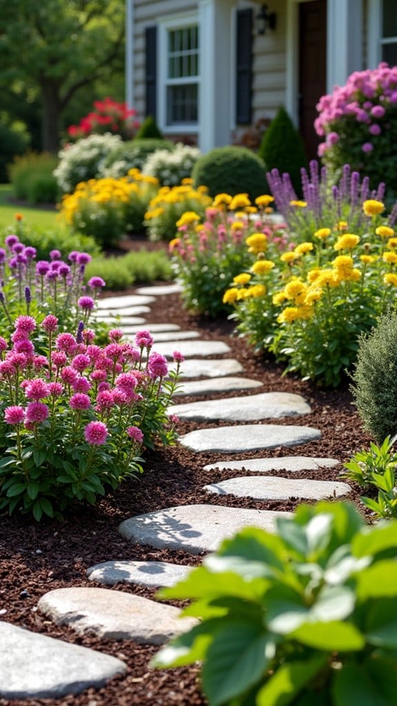 framing flower beds beautifully