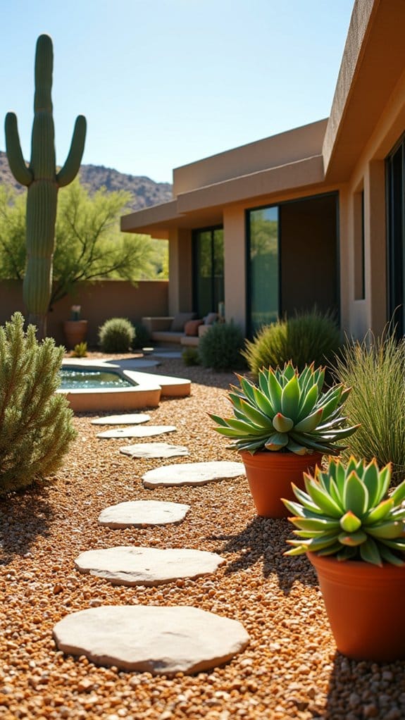 gravel for low maintenance landscaping