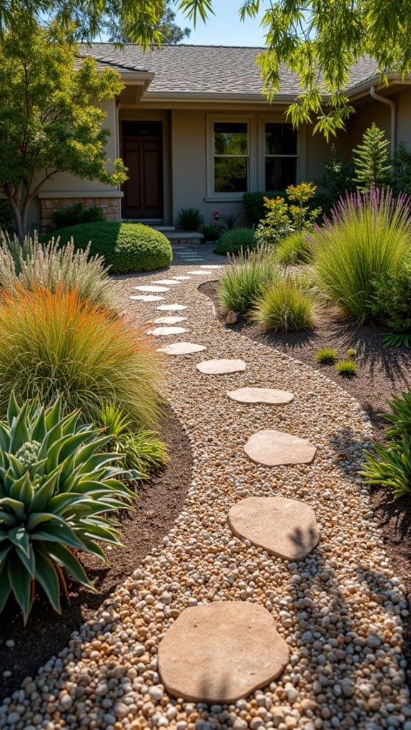 gravel paths enhance drainage