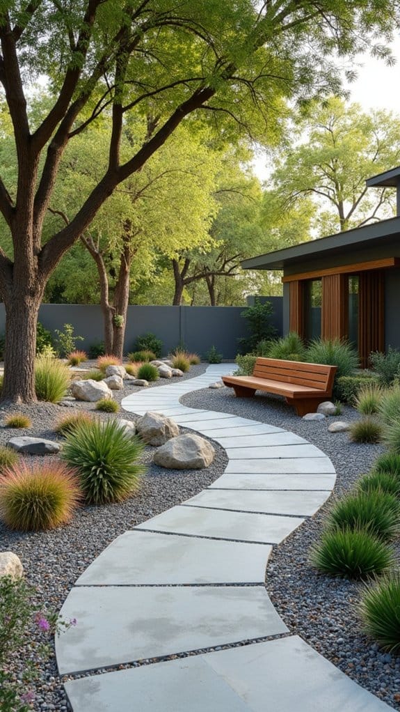 hardscape features reduce maintenance