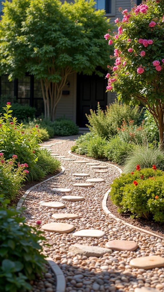 intricate pebble mosaic artistry