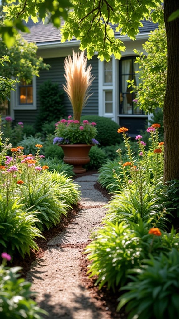 layered planting for visual appeal