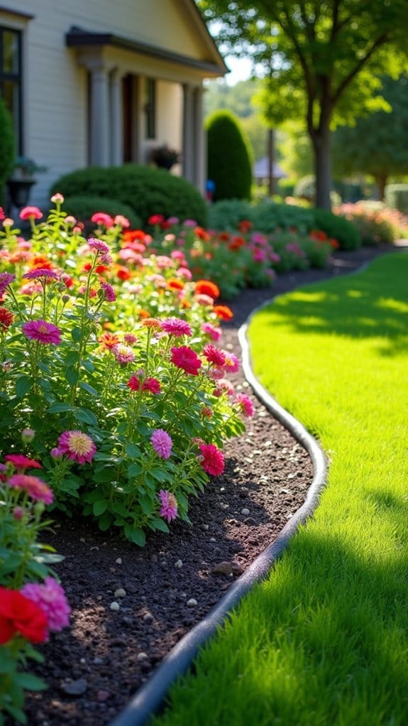 low maintenance garden edging