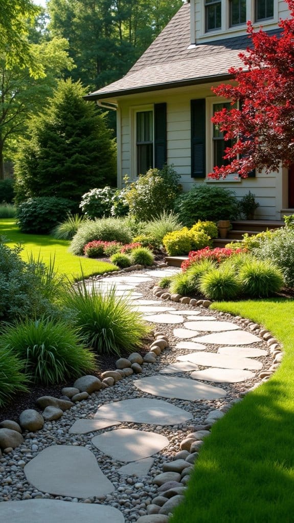 low maintenance rock garden design