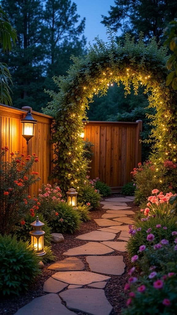 magical illuminated garden retreat