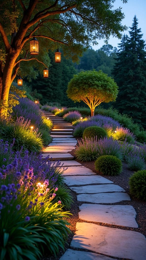 magical nighttime garden ambiance
