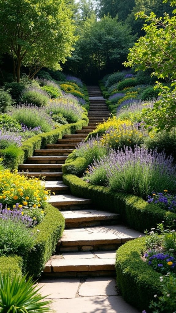 maximizing hillside garden space