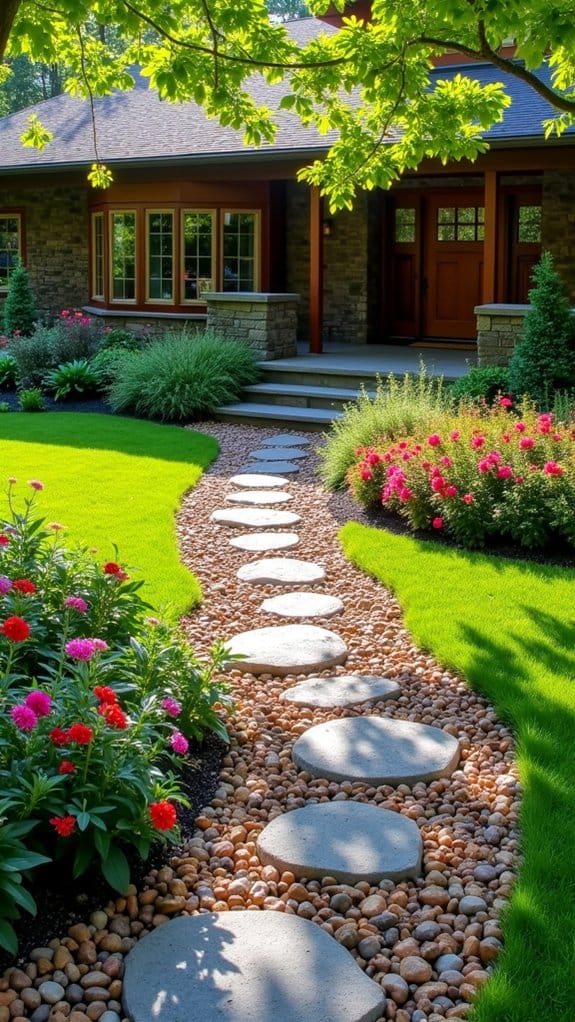 mixed material pathway design