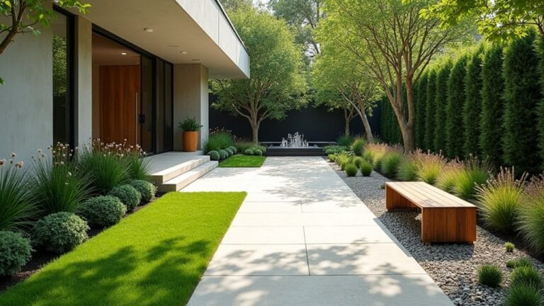 modern front yard landscaping