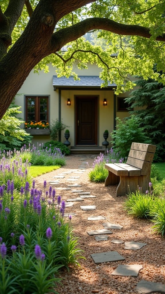 natural mulch enhances aesthetics