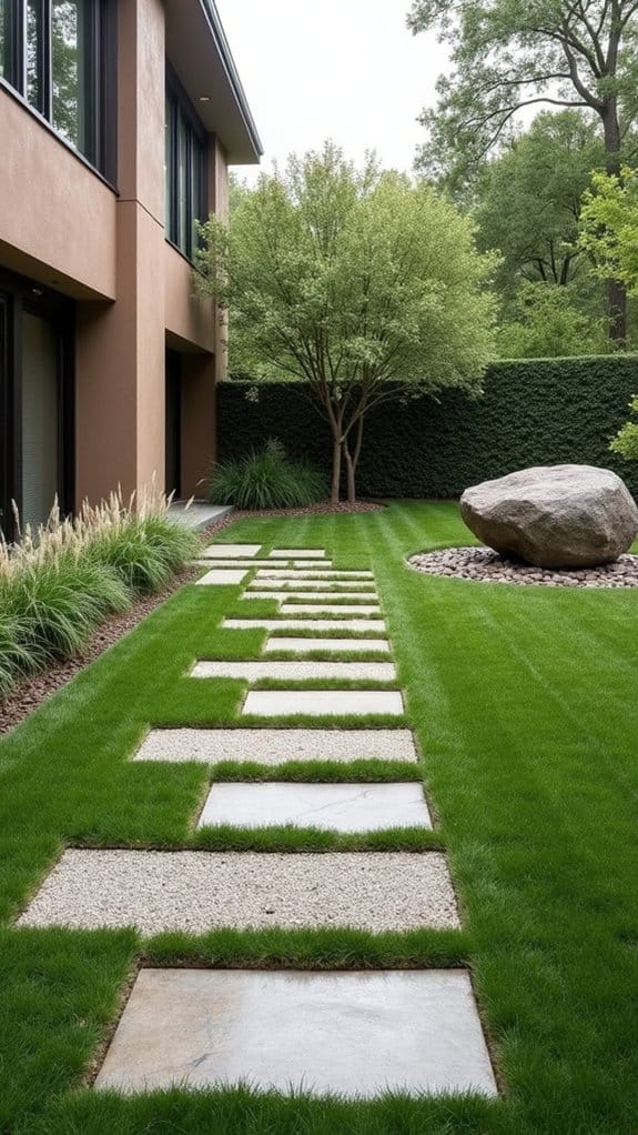natural stone landscape accents