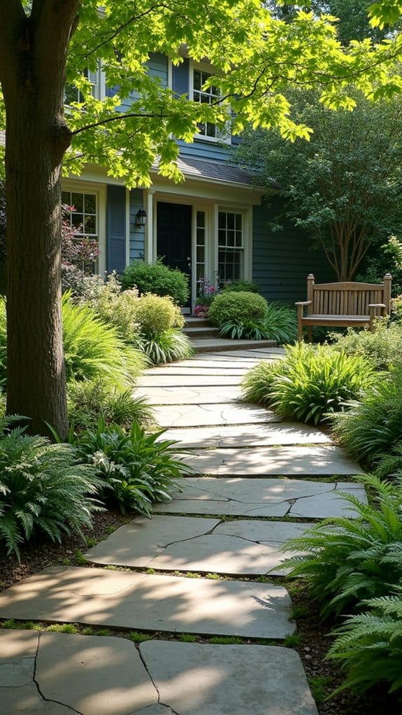 natural stone pathway installation
