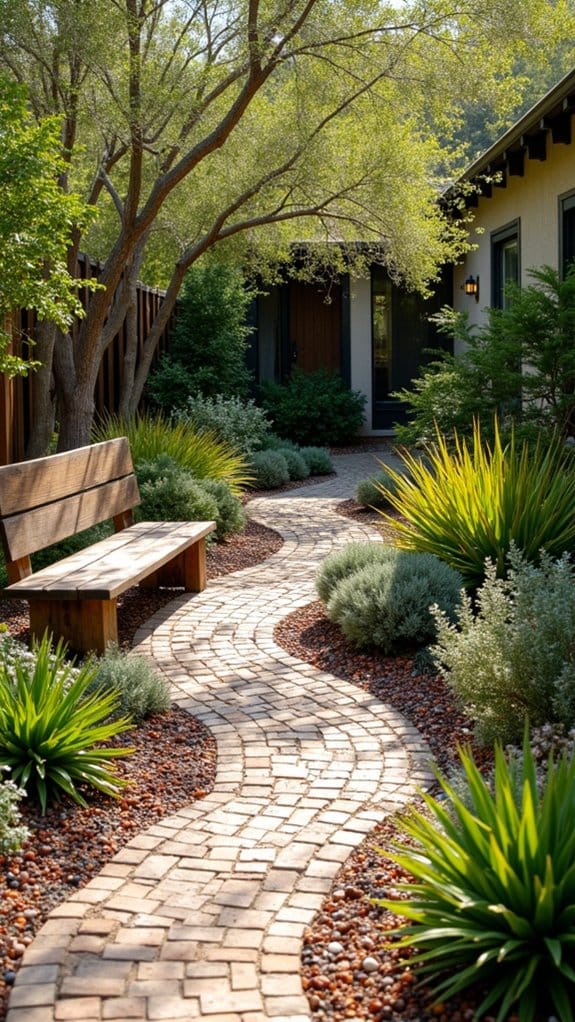 recycled materials enhance landscaping