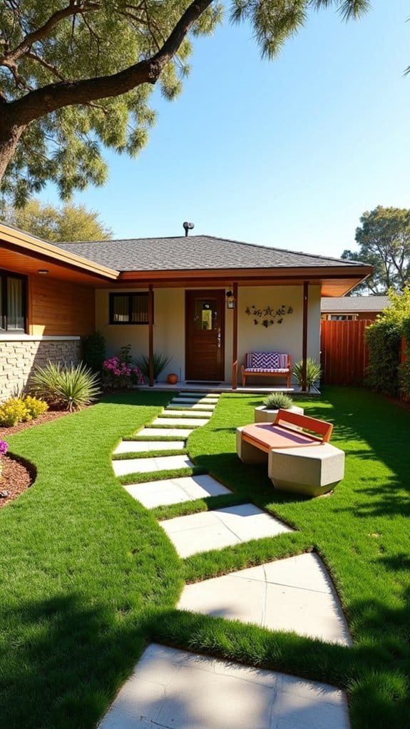 retro hardscaping design elements