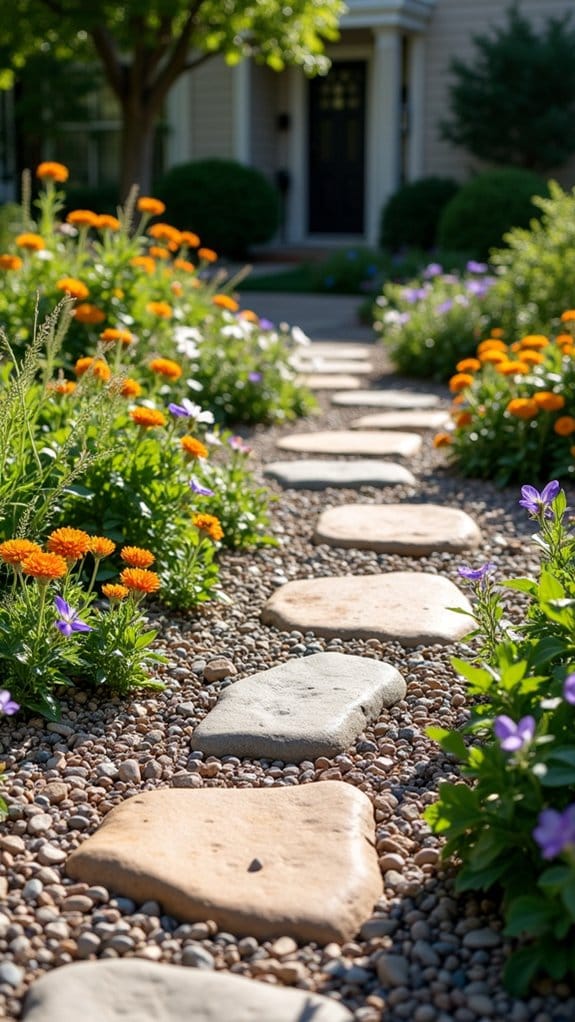 seasonal flower rock arrangements