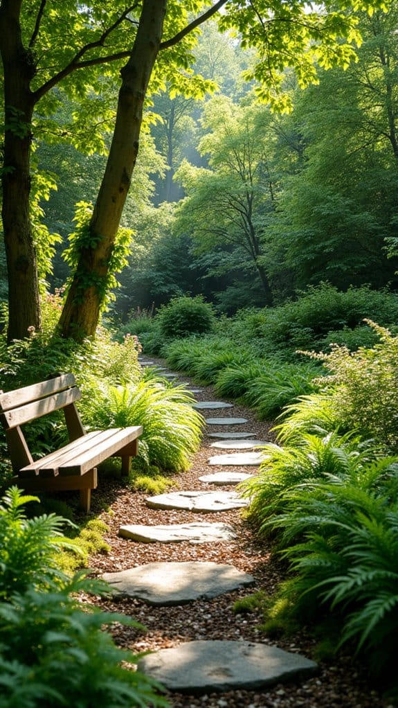 serene woodland garden design