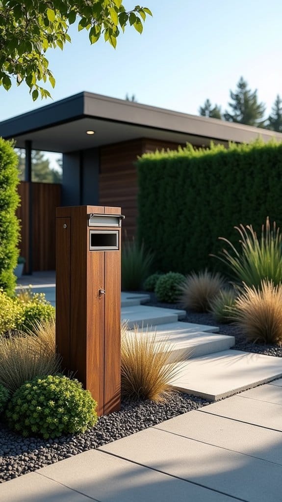 sleek mailbox curb appeal