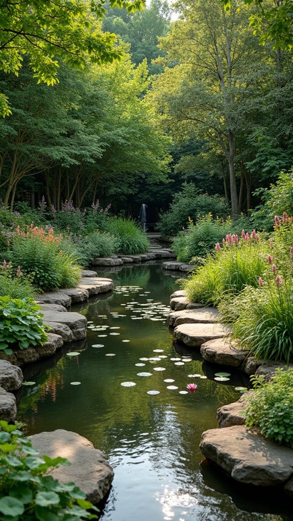 soothing tranquil water features