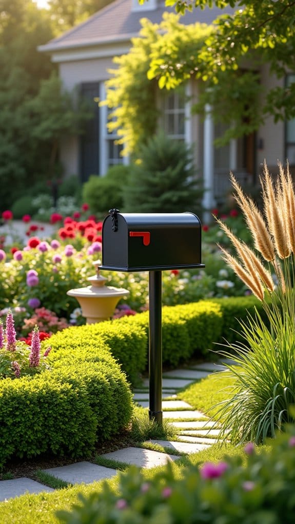 stylish mailbox enhances curb appeal