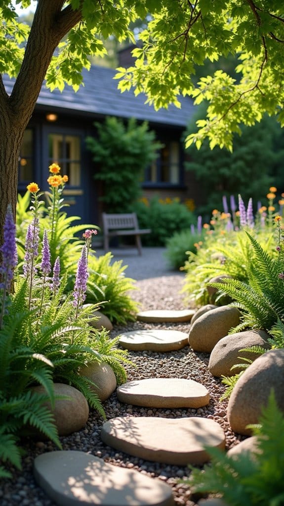 thoughtful rock garden arrangement