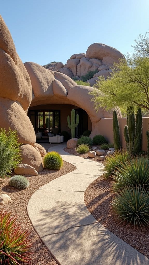 tranquil desert zen garden