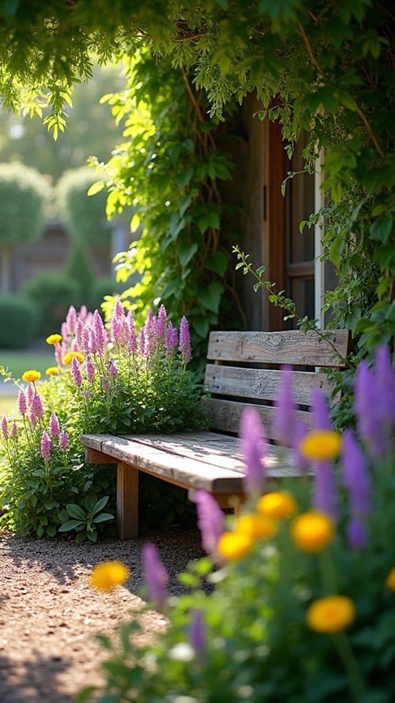 tranquil flower filled sanctuary