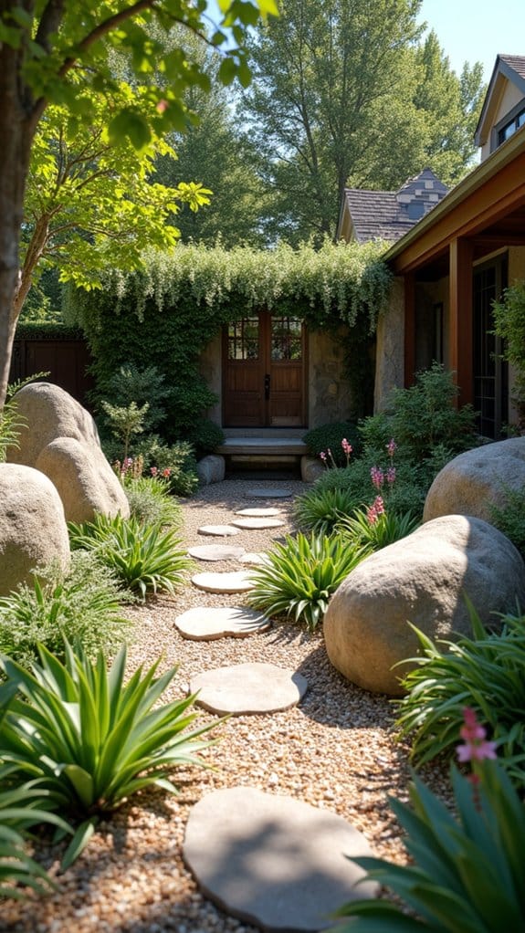tranquil rock garden retreat