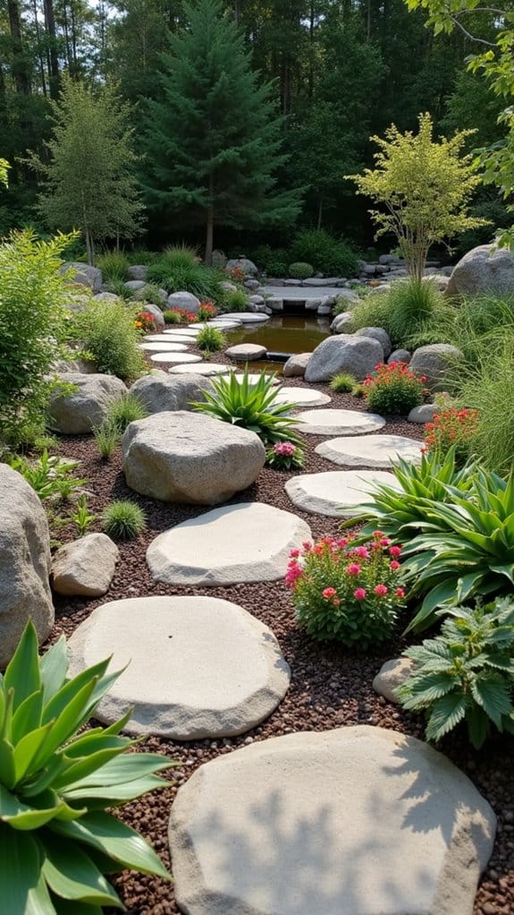 transforming gardens with river rock
