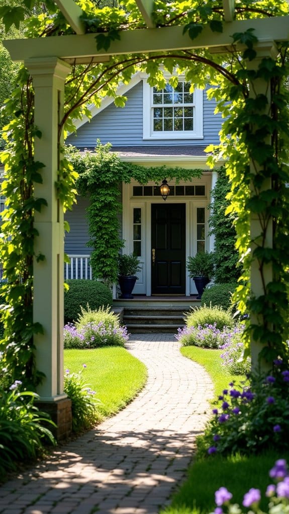 trellises enhance yard elegance